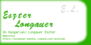 eszter longauer business card